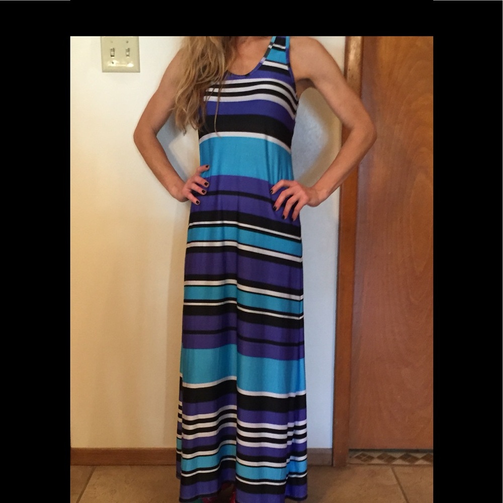 Women's multi-colored maxi dress
